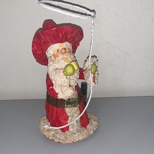 VINTAGE Cowboy Santa